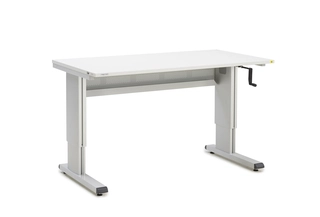 WB arbeidsbord m/sveiv ESD, H:700-1100mm 1500x800