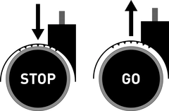 Hjulsett "Stop&amp;Go'' ESD til arbeidsstol for harde gulv