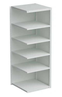 Kraftig Industrireol følgefag 95/200 tett, 905x714x2000, lys grå