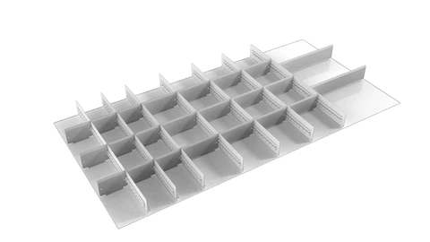 Avdelersett 4 130/100 7 div., 23 mid.pl. (9x100, 12x150, 2x300)