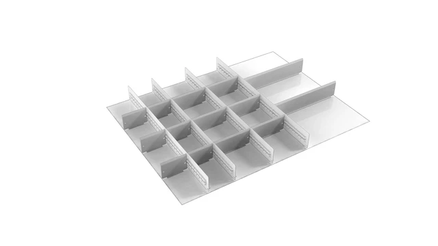 Avdelersett 4 90/75 4 div., 14 mid.pl. (6x100, 6x150, 2x300) 