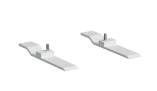 Støttefot + skruer til skap 80/200