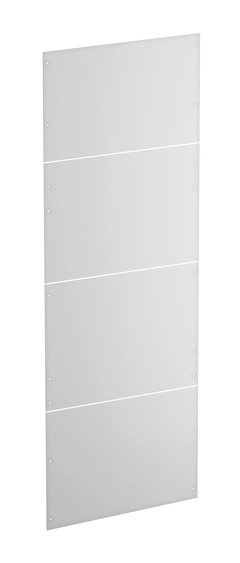 Bakplate til industrireol B: 1000mm, H: 2000mm, ESD grå