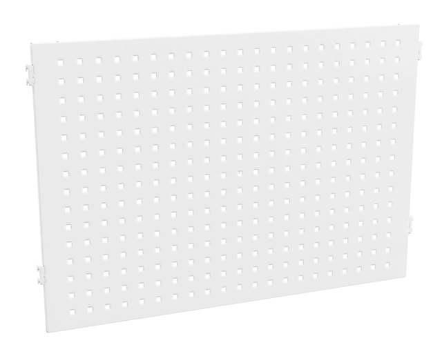 Perforert plate M600, 593x612mm, hvit 