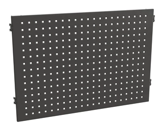 Perforert plate M600, 593x389mm, sort