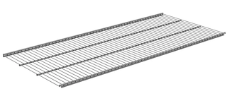 Trådhylle M900x400mm grå