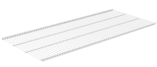 Trådhylle M900x400mm hvit