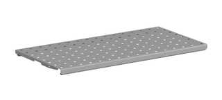Perforert stålhylle 600x300 grå