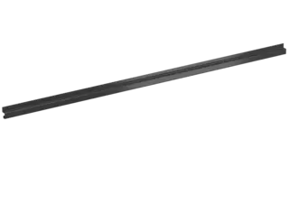 Horisontal skinne 2250 sort