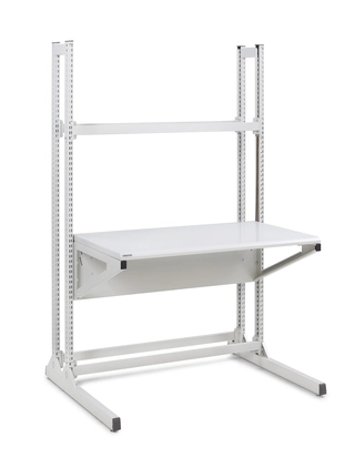 Treston Quick Edge Workstation 1200x700 Lys grå