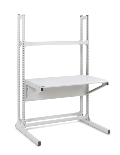 Treston Quick Edge Workstation 1200x700 Lys grå