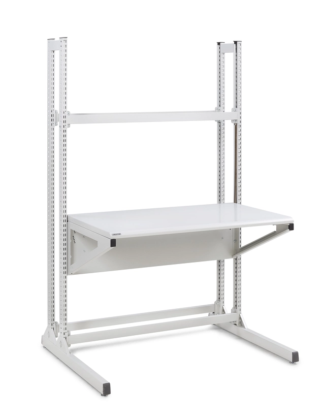 Treston Quick Edge Workstation 1200x700 Lys grå 