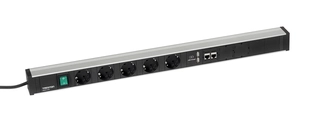 Strømskinne 683/3 5xstikk, av/på bryter, 2xUSB, 2xCAT6A