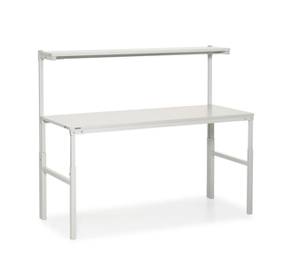 TPH arbeidsbord ESD m/overhylle 1800x700 justerbar H:650-900mm