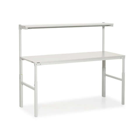 TPH arbeidsbord ESD m/overhylle 1800x700 justerbar H:650-900mm