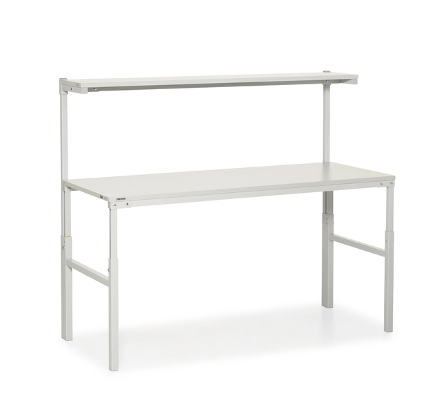 TPH arbeidsbord ESD m/overhylle 1800x900 justerbar H:650-900mm 
