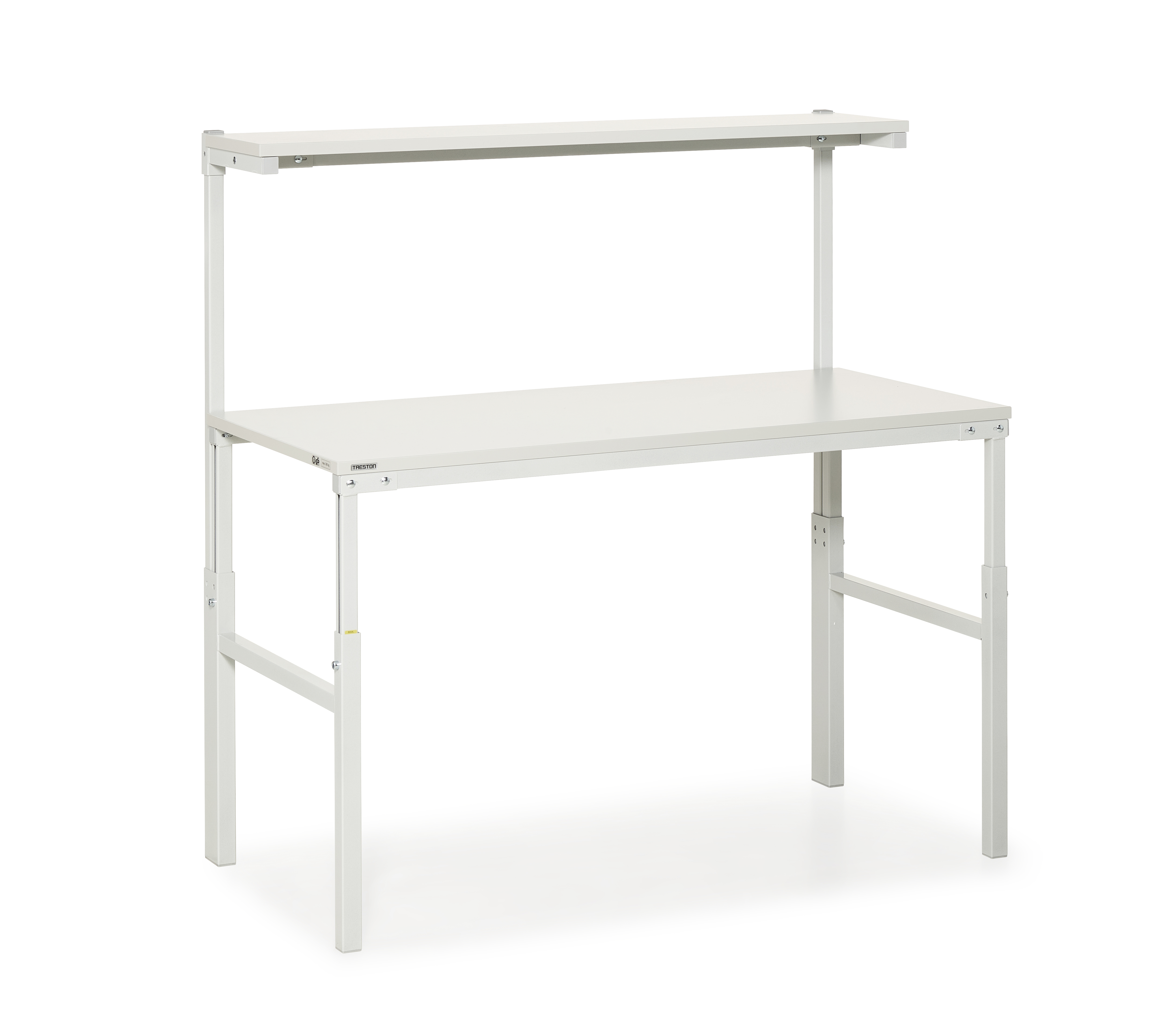 TPH arbeidsbord ESD m/overhylle 1500x700 justerbar H:650-900mm