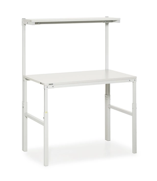 TPH arbeidsbord ESD m/overhylle 1200x700 justerbar H:650-900mm