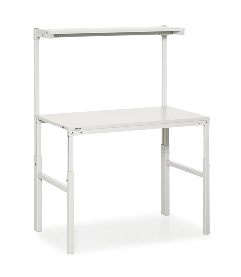 TPH arbeidsbord ESD m/overhylle 1200x700 justerbar H:650-900mm