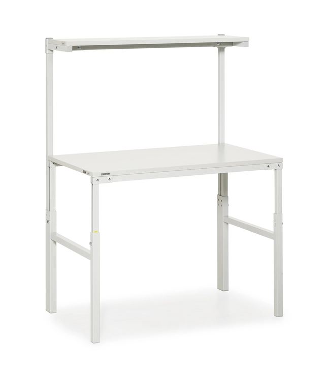 TPH arbeidsbord ESD m/overhylle 1200x700 justerbar H:650-900mm 