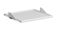 Justerbar hylle M500x650 dybde &amp; tilt for Multivogn, ESD grå