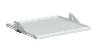 Justerbar hylle M500x650 dybde &amp; tilt for Multivogn, ESD grå
