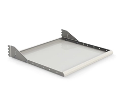 Stålhylle M500x650 + braketter ESD grå for Multivogn, ESD grå