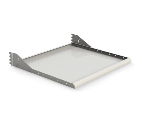 Stålhylle M500x650 + braketter ESD grå for Multivogn, ESD grå