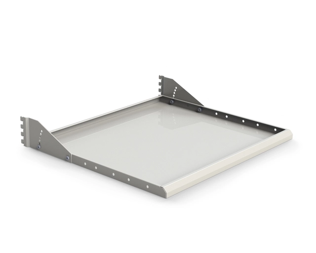 Stålhylle M500x650 + braketter ESD grå for Multivogn, ESD grå 