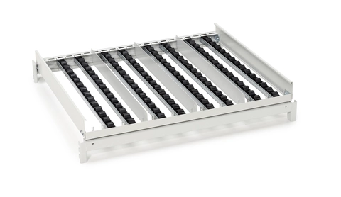 Rulletopp M900 FiFo Flow Rack utvidelse bak, ESD grå