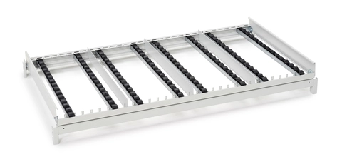 Rulletopp M1350 FiFo Flow Rack utvidelse bak, ESD grå