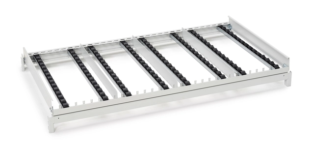 Rulletopp M1350 FiFo Flow Rack utvidelse bak, ESD grå 