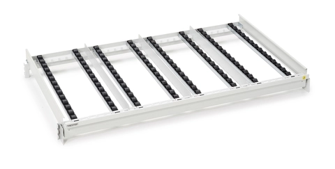 Rulletopp M1350 FiFo Flow Rack ESD ESD grå