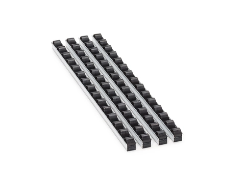Rulleprofil sett FiFo Flow Rack 4 stk, ESD grå
