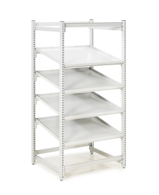 Treston FiFo Flow Rack M900, stålhylle ESD grå