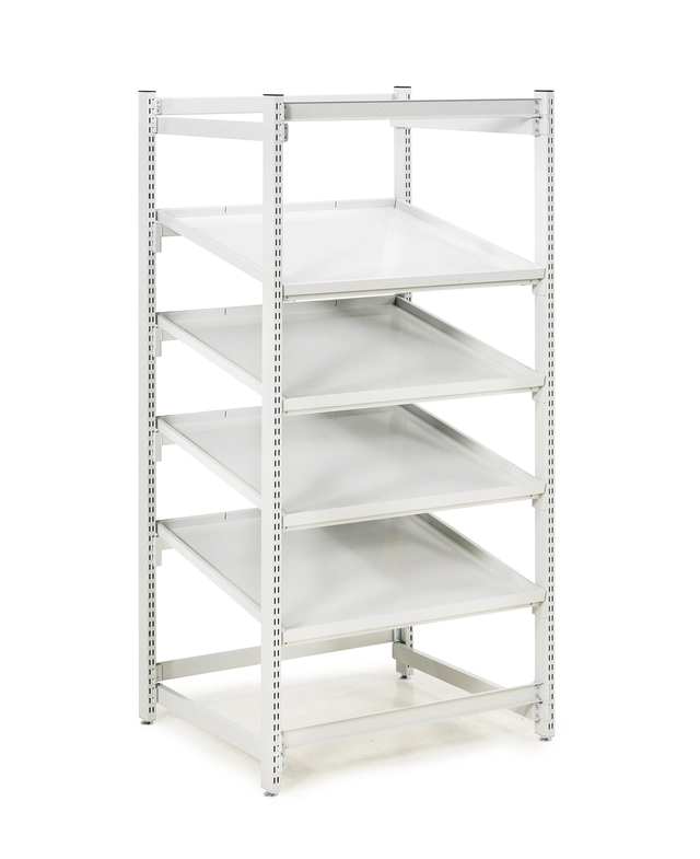 Treston FiFo Flow Rack M900, stålhylle ESD grå 