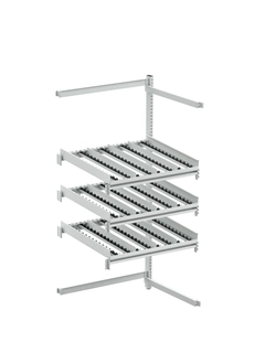 Treston FiFo Flow Rack M900 utvidelse side-bak, ESD grå