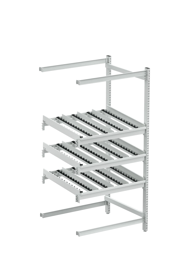 Treston FiFo Flow Rack M900 utvidelse side, ESD grå 