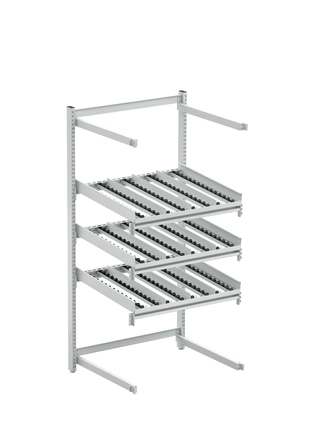 Treston FiFo Flow Rack M900 utvidelse bak, ESD grå