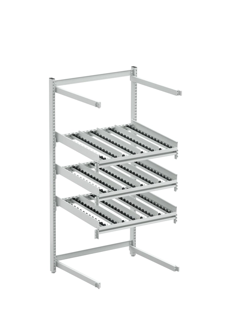 Treston FiFo Flow Rack M900 utvidelse bak, ESD grå