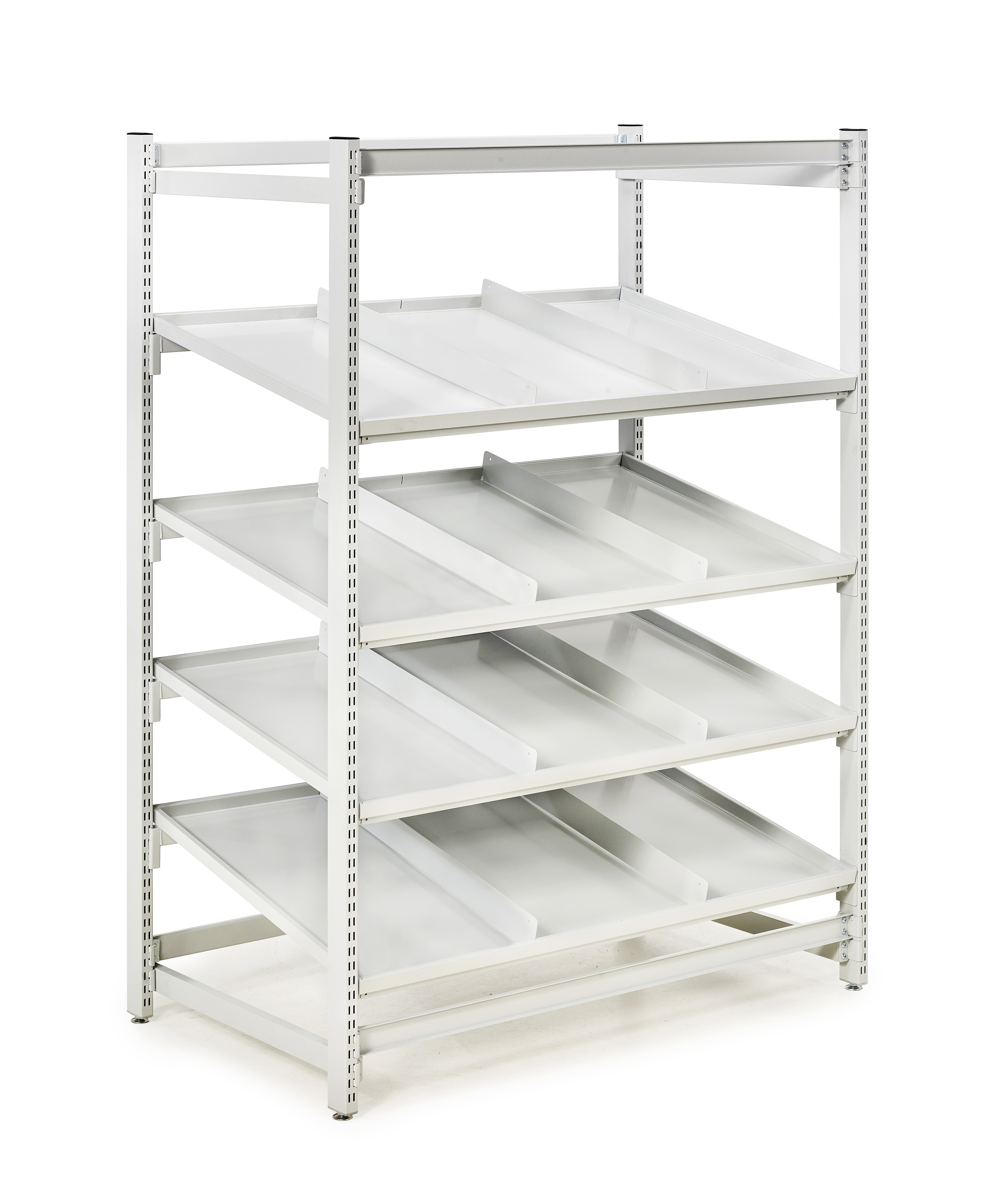 Treston FiFo Flow Rack M1350, stålhylle ESD grå