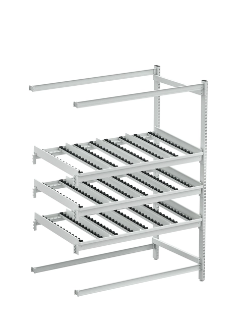Treston FiFo Flow Rack M1350 utvidelse side, ESD grå
