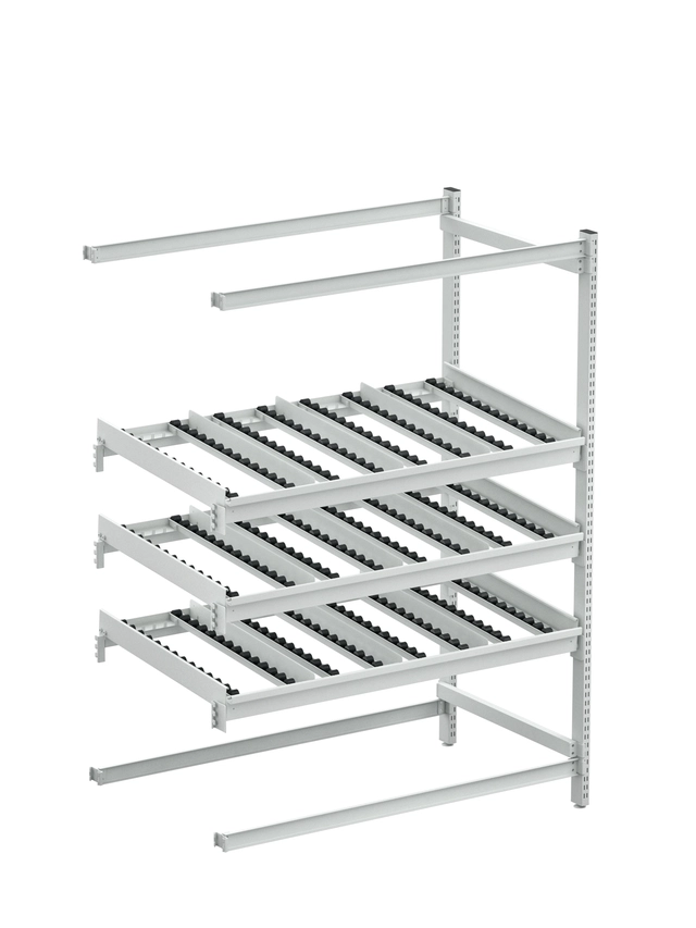Treston FiFo Flow Rack M1350 utvidelse side, ESD grå 
