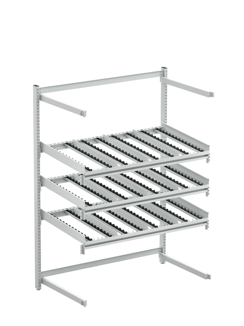 Treston FiFo Flow Rack M1350 utvidelse bak, ESD grå