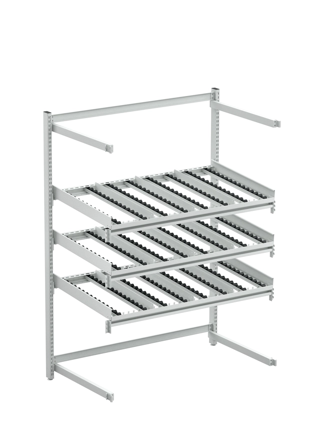 Treston FiFo Flow Rack M1350 utvidelse bak, ESD grå 