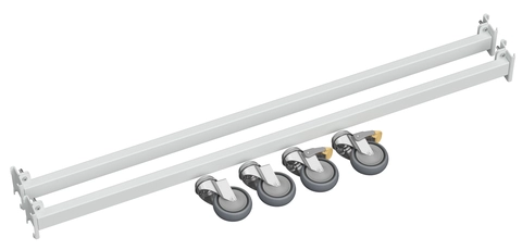 Hjulsett Treston FiFo Flow Rack M1350, ESD grå