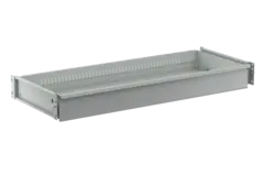 Skuff 100/100, for 500 dypt skap 917x369x90, ESD grå