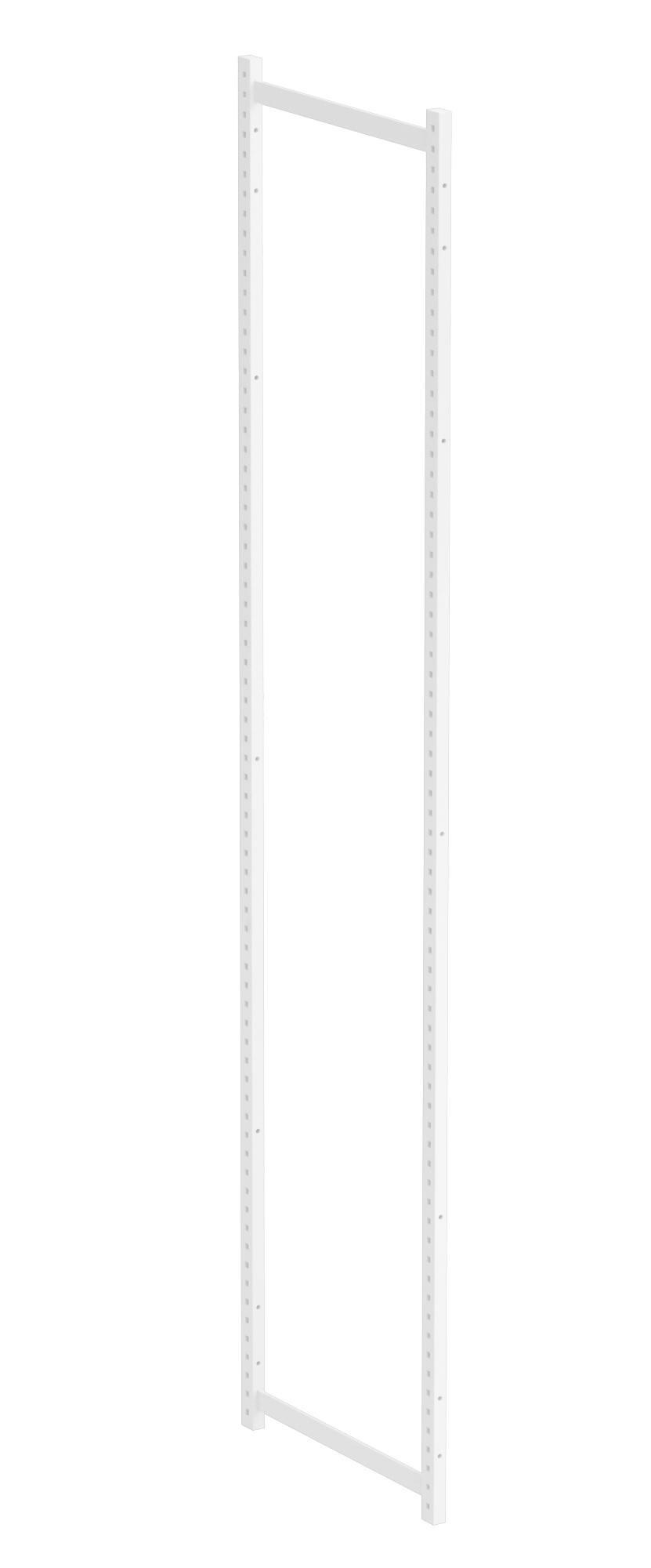 Gavl åpen 300×2000, lys grå ESD grå skuffer 12x75, 2x150