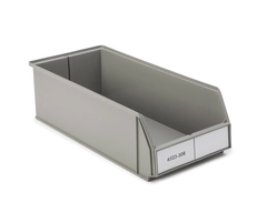 Kennoset plastboks 230x500x150 Grå