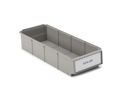 Kennoset plastskuff 186x400x85 Grå
